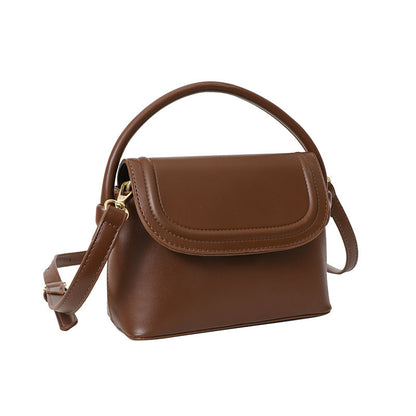 Fashionable Simple Underarm Western Style Solid Color Crossbody Bags