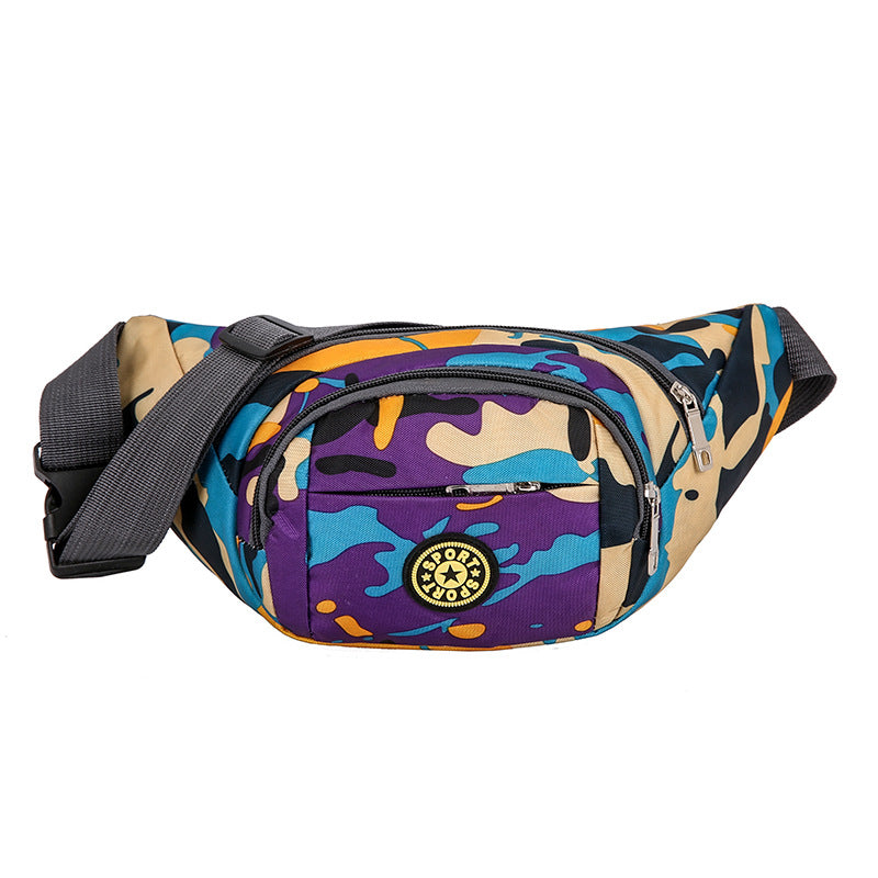 Sacs banane pour hommes, femmes et hommes, rangement mobile, petits sacs de selle camouflage