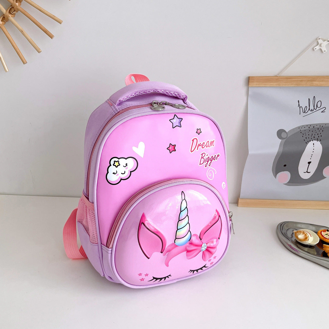 Sacs d'école pour enfants de petite taille avec coquille d'œuf pour classes intermédiaires, sacs d'école pour maternelle et licorne