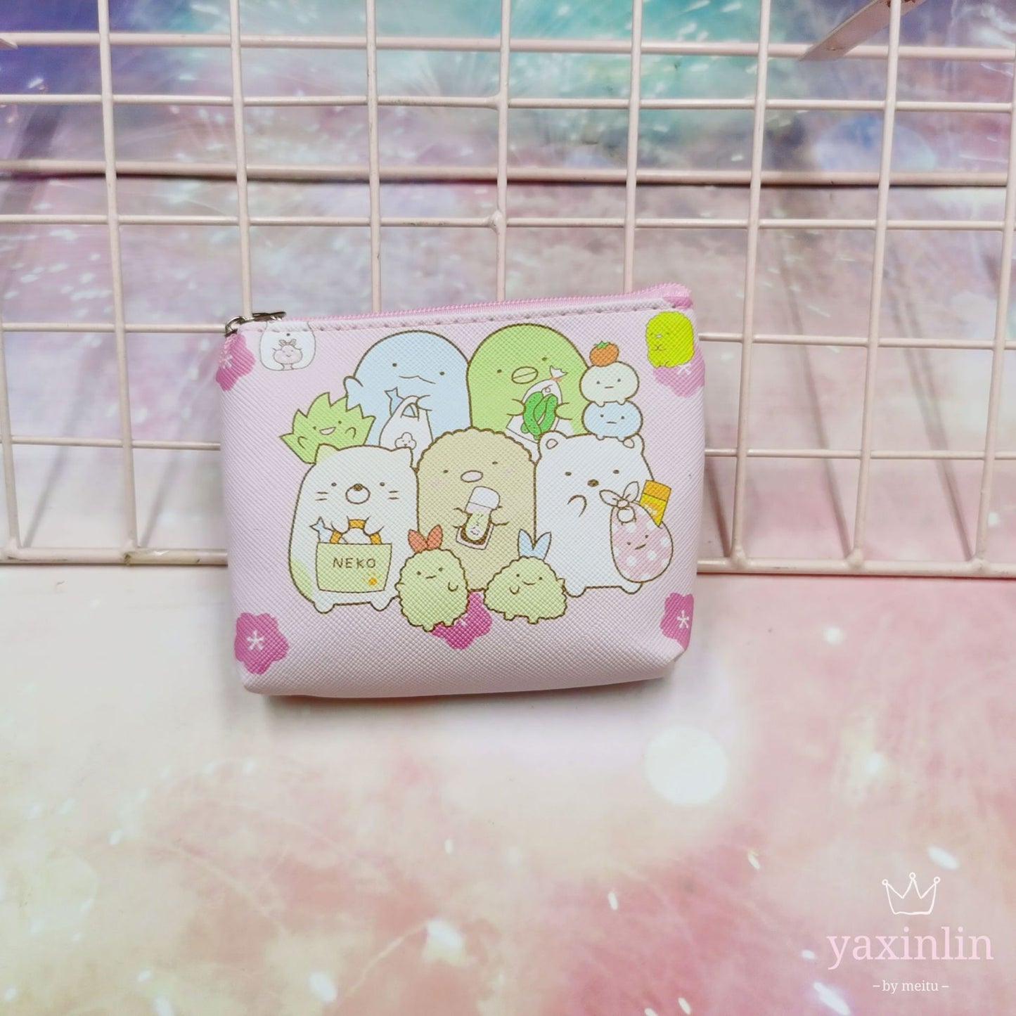 Corner Biology Mini Zip Storage Clip Children's Coin Purse