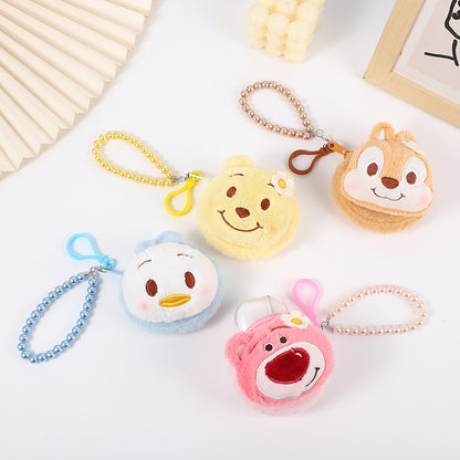 Animal Head Earphone Fashion Solid Color Mini Coin Purses