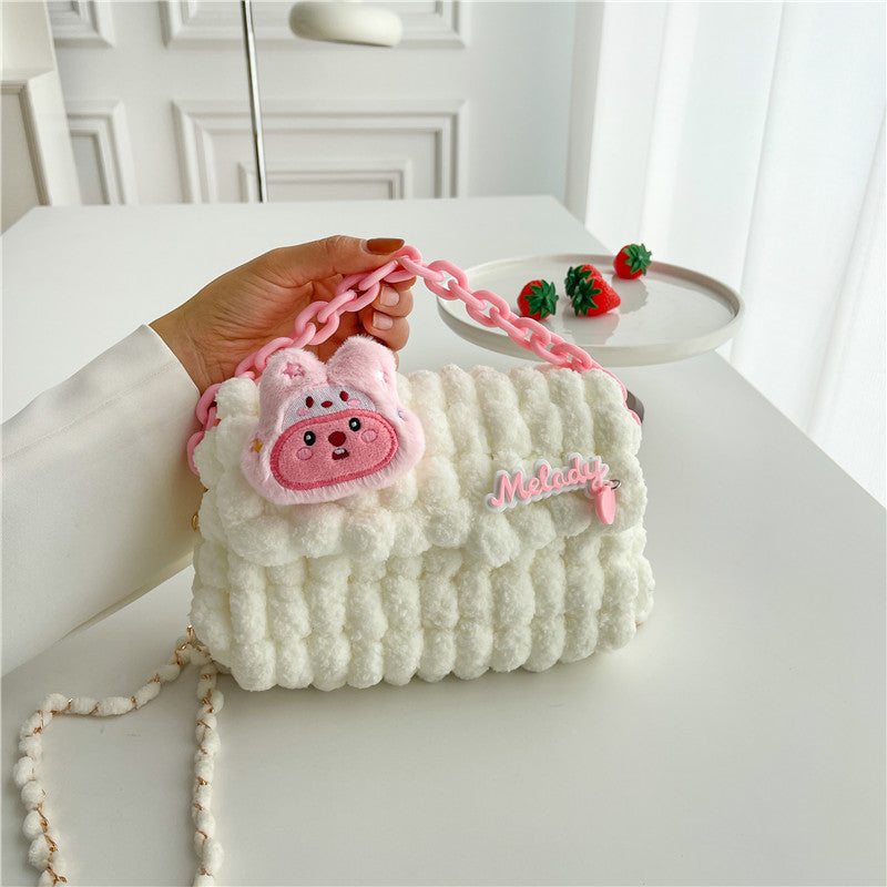 Doll Hand-woven Material Wool Self-made For Crossbody Bags