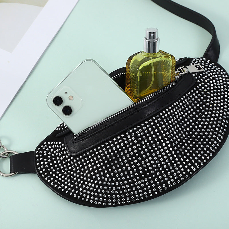 Women's Cool Luxury Rhinestone Fashion Chain Waist Packs