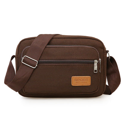 Men's Large Capacity Canvas Simple Leisure Stall Men's Messenger Bags