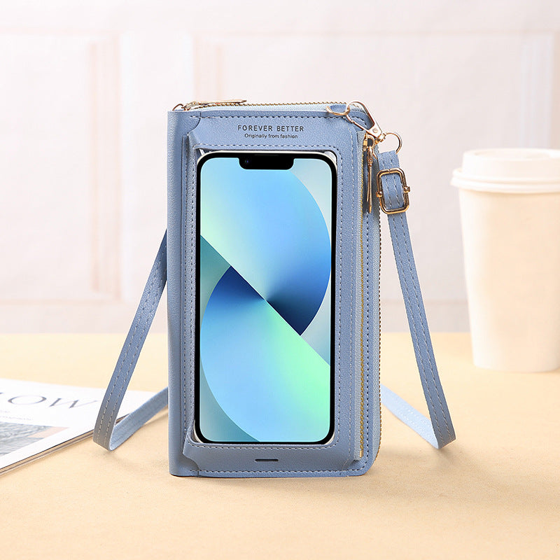 Women's Touch Screen Multifunctional Transparent Mini Mobile Phone Bags