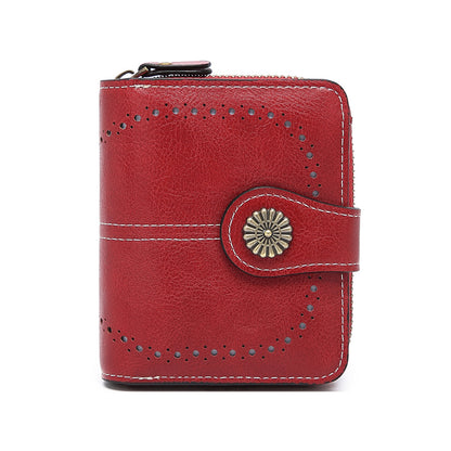 Women's Unique Glamorous Zipper Fashion Clutch Coin Purses