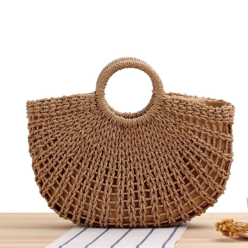 Forest Simple Hand Carrying Straw Handmade Handbags