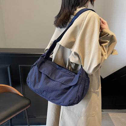 Women's Style Simple Literary Cloth Commuter Large Shoulder Bags