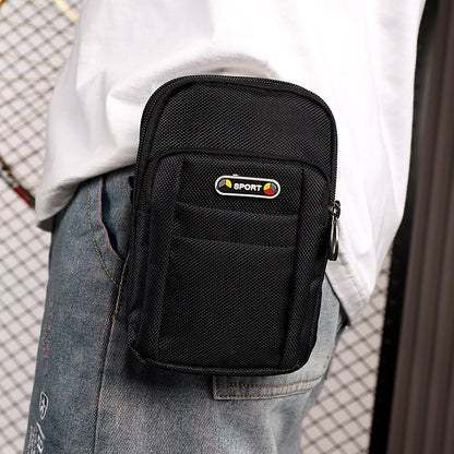 Men's Fashion Canvas Mobile Mini Multifunctional Small Phone Bags