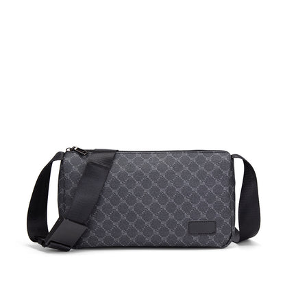 Men's Check Pattern Retro Unisex Neutral Trendy Men's Messenger Bags