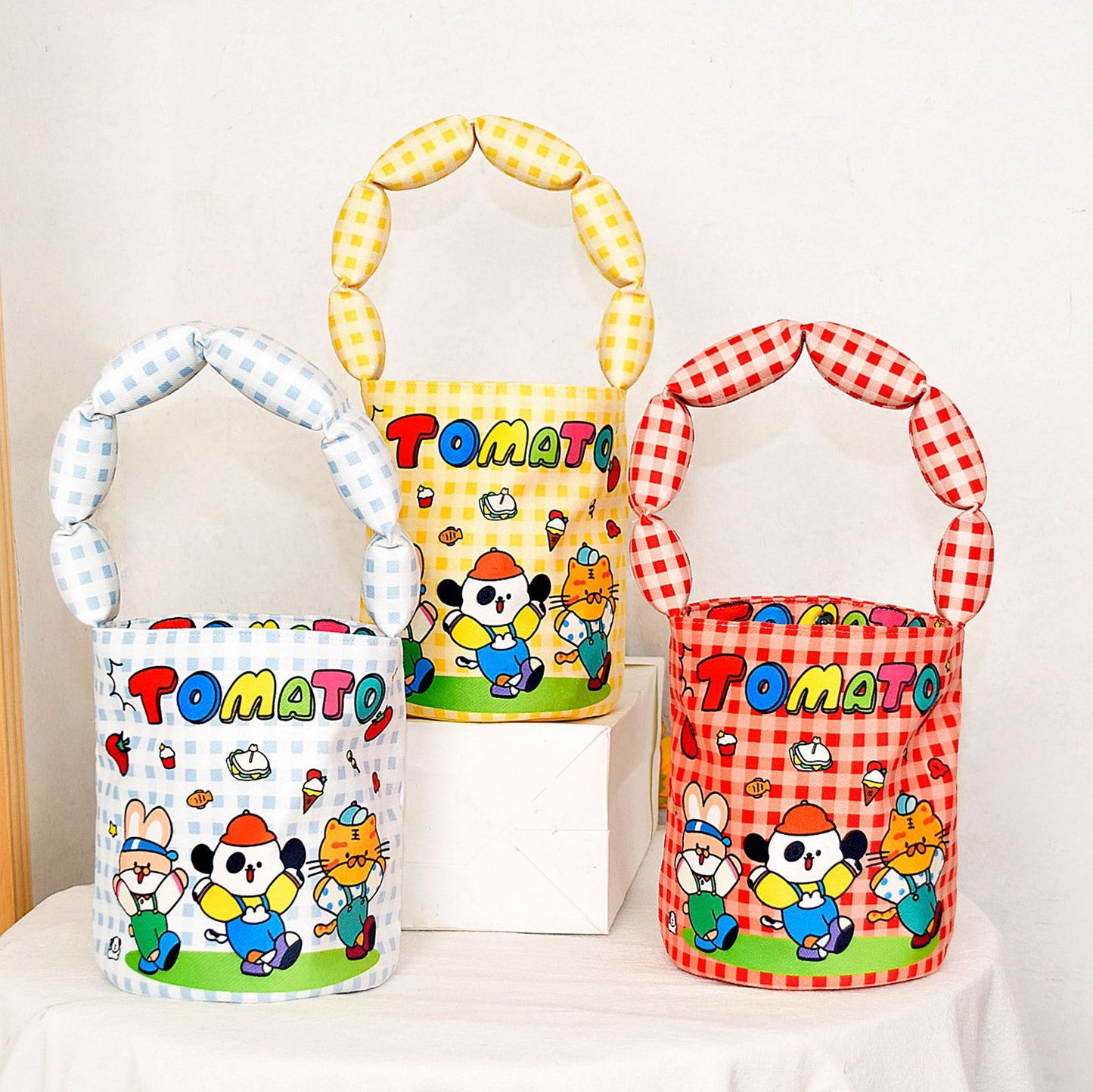 Versatile Illustration Cute Bucket Outing Mummy Handbags