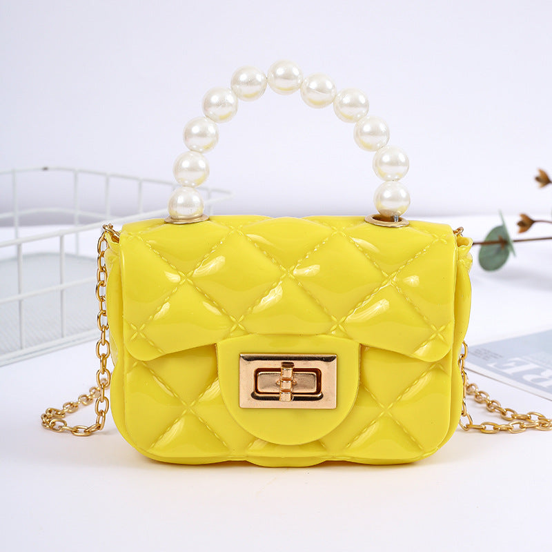 Candy Color Chain Change Packet Pearl Crossbody Bags