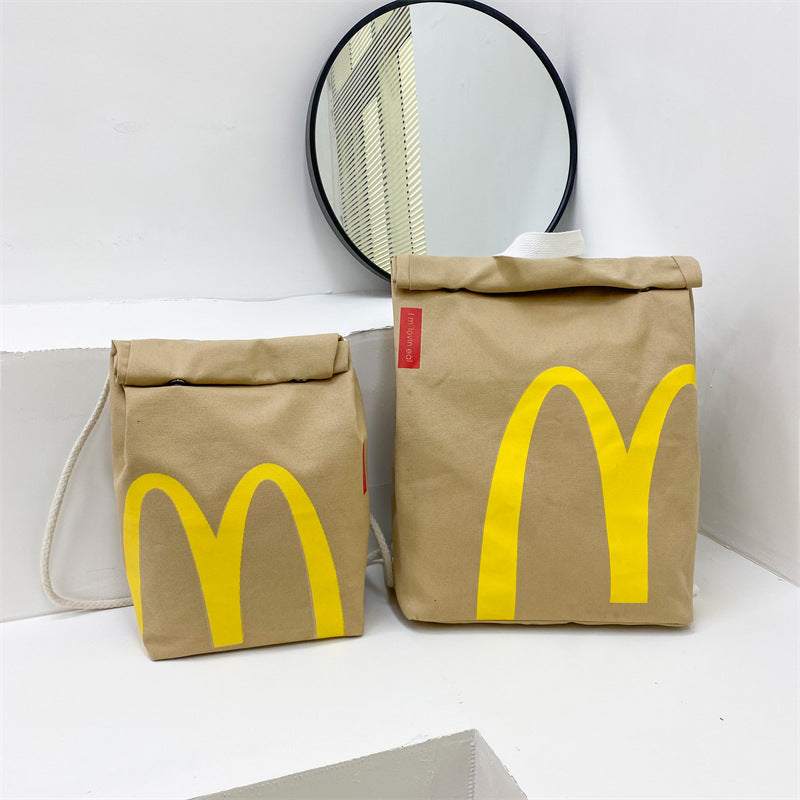 Sacs à bandoulière pour boîte à lunch avec impression sur papier McDonald