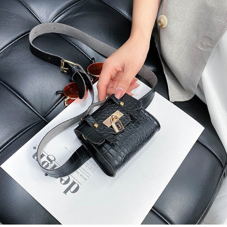 Female Crocodile Pattern Mini Chain Decoration Bags