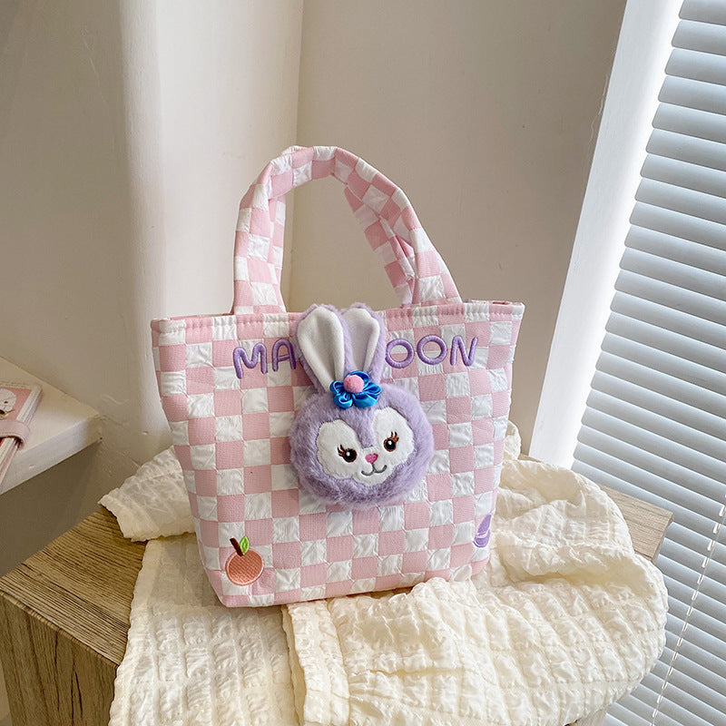 Children's Korean Style Cute Doll Heart Storage Handbags