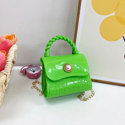 Children's Summer Trend Candy Color Fashion Simple Children's Shoulder Bags