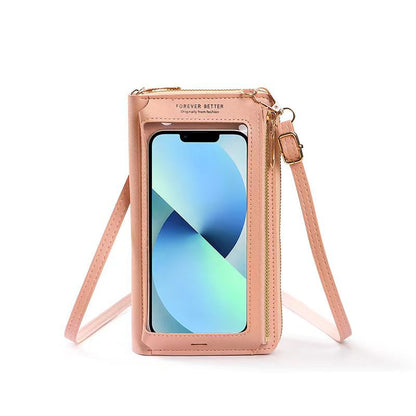 Women's Touch Screen Multifunctional Transparent Mini Mobile Phone Bags