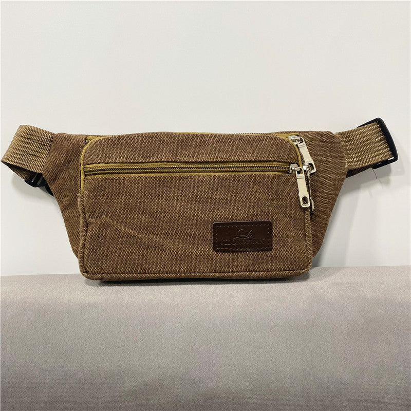 Trendy Unique Charming Cell Portable Canvas Men's Waist Packs