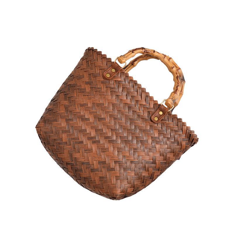 Women's Retro Portable Fashion Handmade Woven Handbags