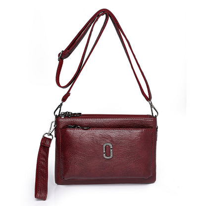 Women's For Mom Simple Soft Leather Crossbody Bags