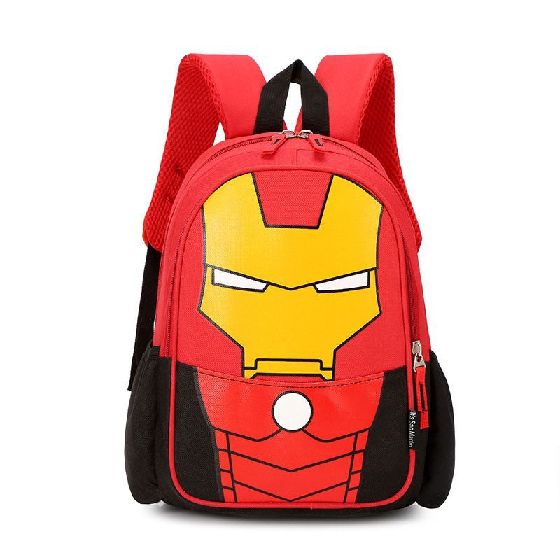 Sacs d'école de maternelle intermédiaires mignons coréens de dessin animé Iron Man