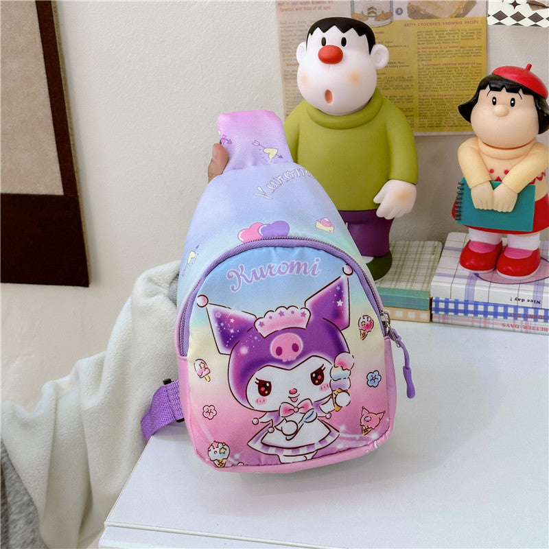 Children's Cartoon Fashion Lightweight Go Out Storage Children's Waist Packs