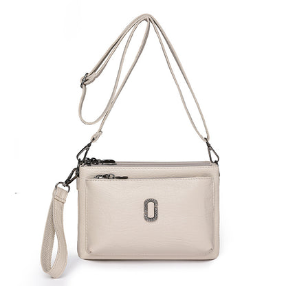 Women's For Mom Simple Soft Leather Crossbody Bags