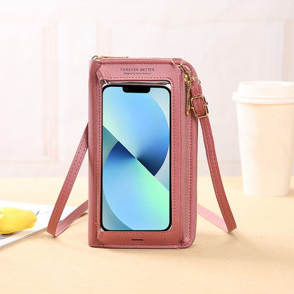 Women's Touch Screen Multifunctional Transparent Mini Mobile Phone Bags