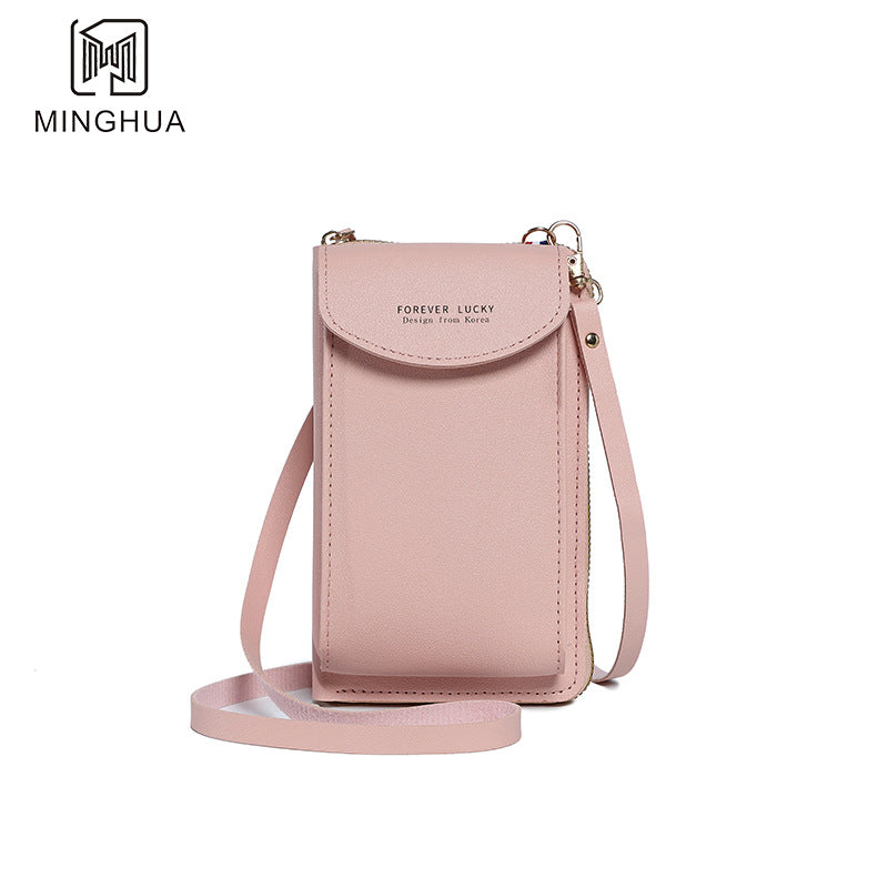 Women's Mobile Solid Color Simple Multifunctional Cell Phone Bags