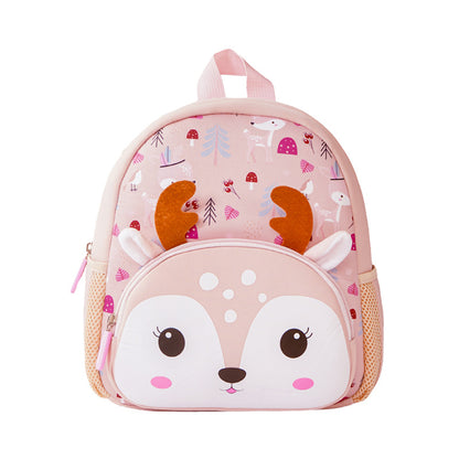 Sacs d'école en néoprène pour enfants, motif animal, licorne, cerf, dessin animé, pour élèves du primaire