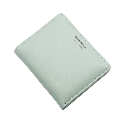 Women's Letter Thin Two-fold Korean Multiple Slots Ladies Wallets