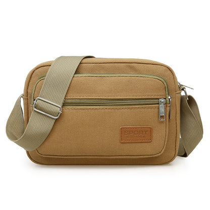 Men's Large Capacity Canvas Simple Leisure Stall Men's Messenger Bags