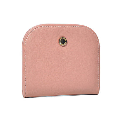 Women's Semicircle Mini Cute Compact Pure Color Ladies Wallets