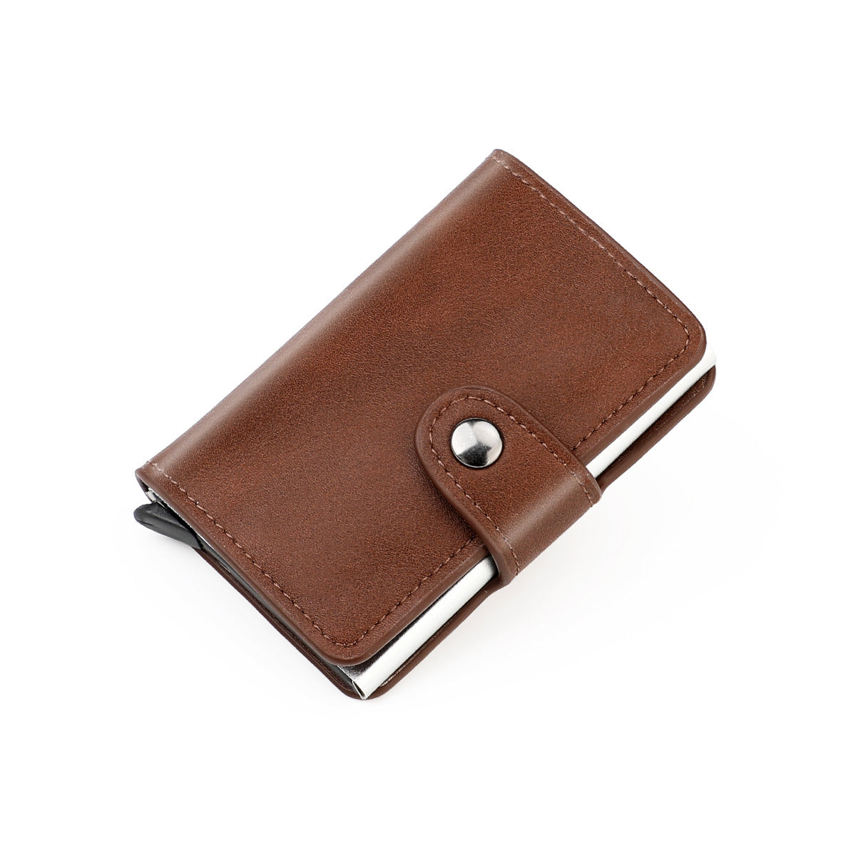 Aluminum Alloy Credit Shielding Automatic Type Card Holder