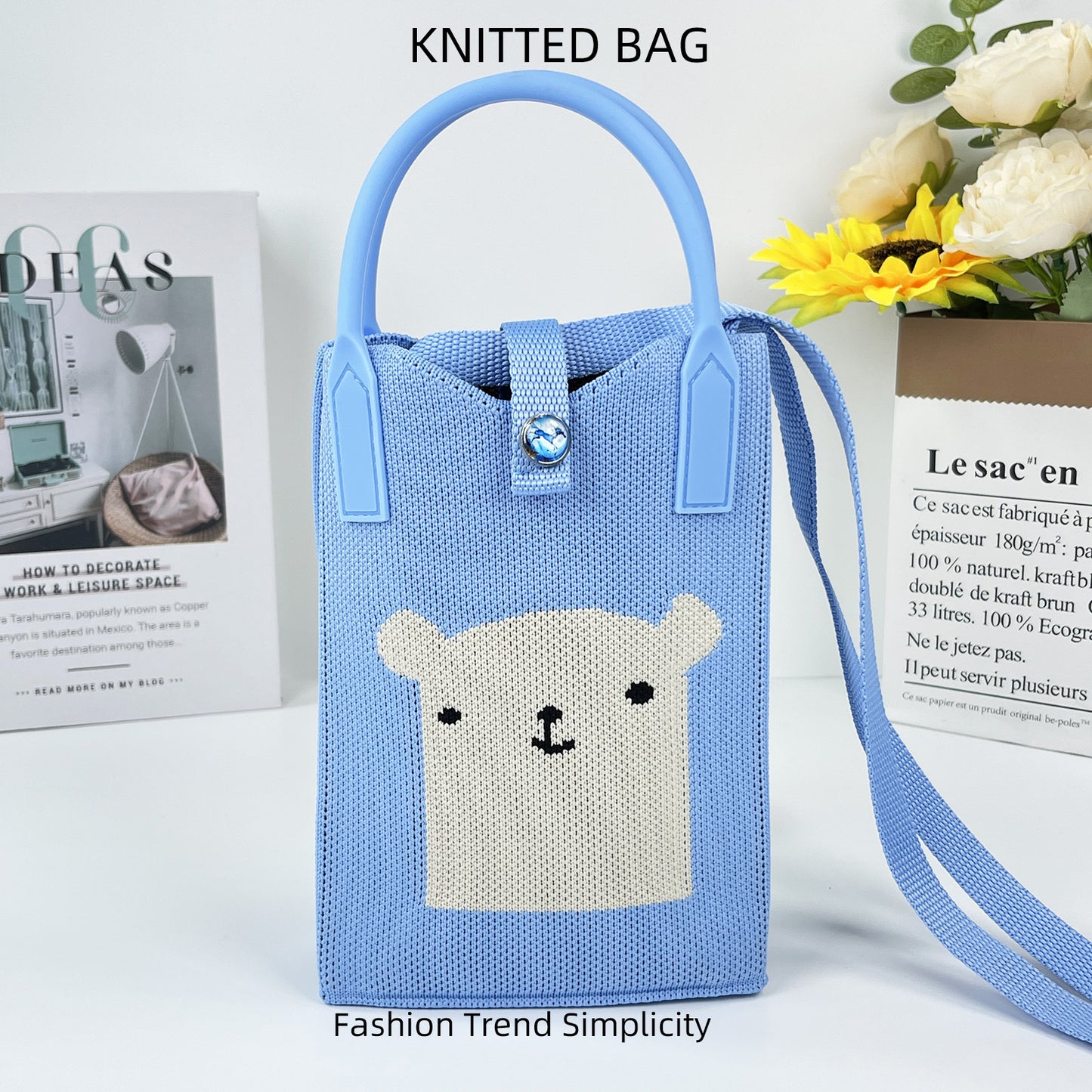 Attractive Knitted Mobile Mason Korean Mini Handbags