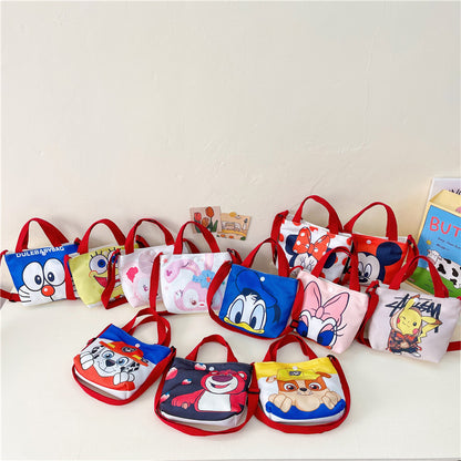 Children's Canvas Cartoon Cute Fashion Boys Children's Shoulder Bags