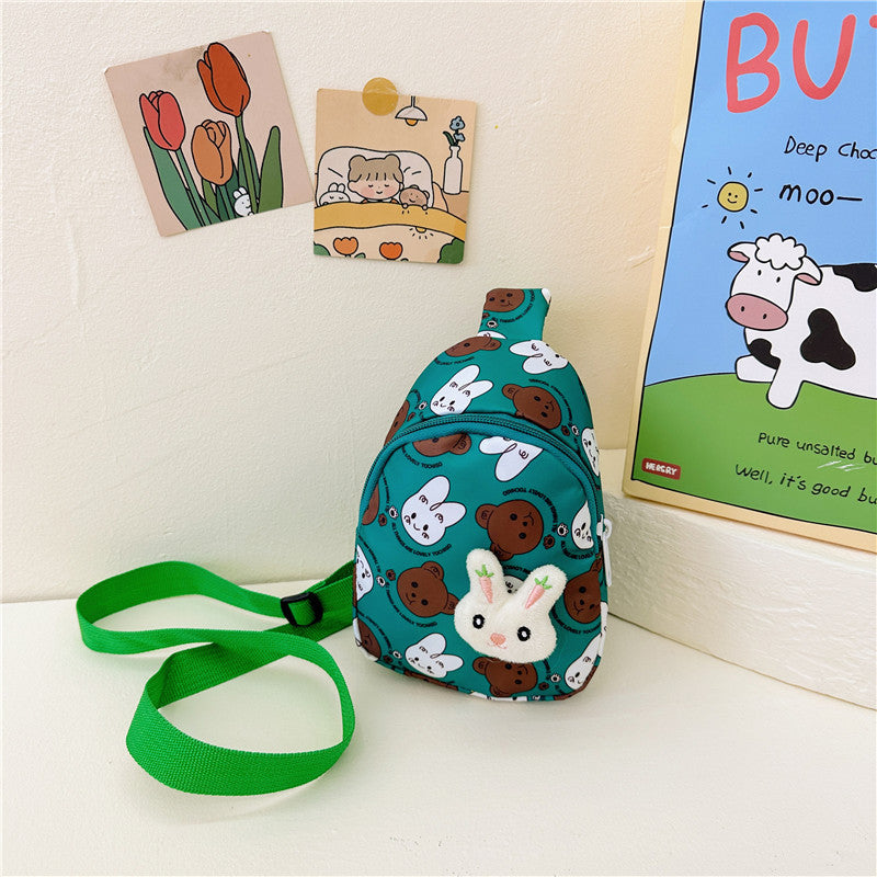 Sacs banane pour enfants à la mode pour enfants, motif lapin mignon, grande capacité, pour les sorties