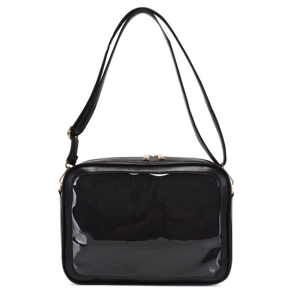 Women's Simple Transparent Cartoon Fresh Cute Contrast Shoulder Bags