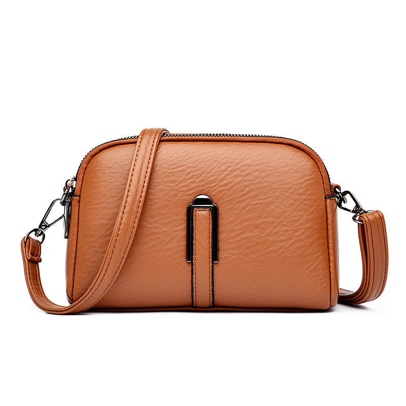 Women's Summer Independent Soft Leather Mobile Shoulder Bags