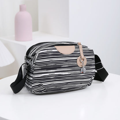 Women's Printed Large Capacity Korean Small Square Crossbody Bags