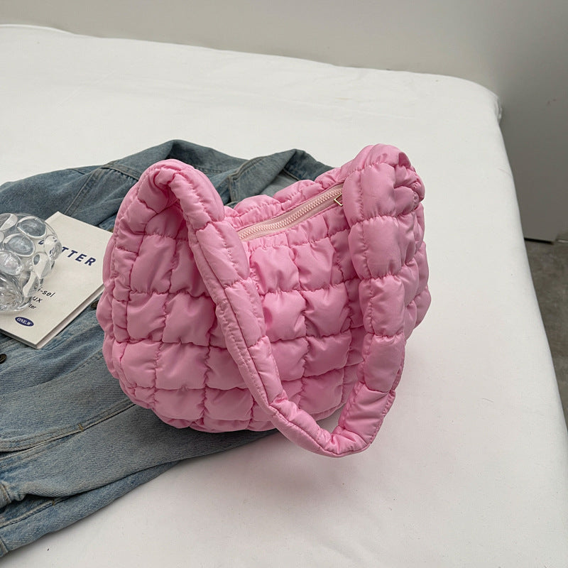 Sacs à main en coton à bulles populaires pour femmes et hommes, mode coréenne