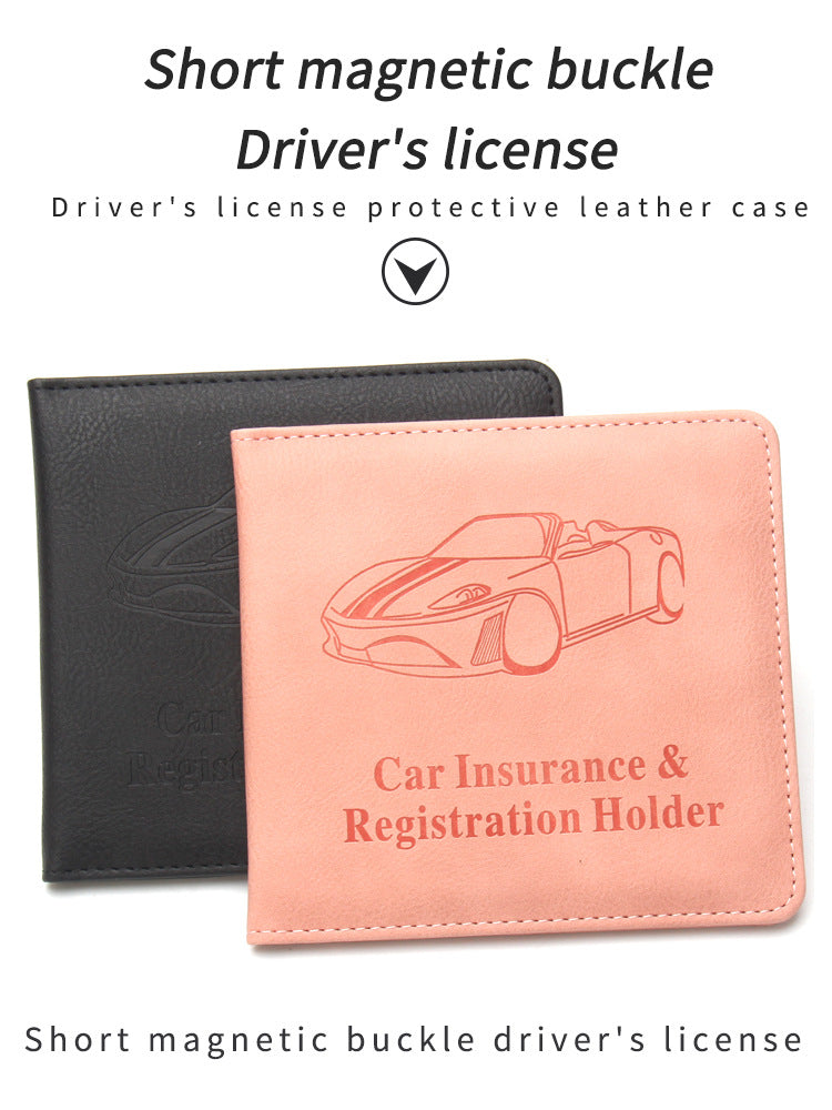 Driving License Cover Car Insurance Short Id Package