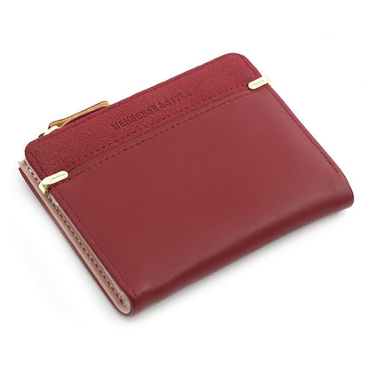 Women's Short Zip Simple Elegant Clutch Ladies Wallets