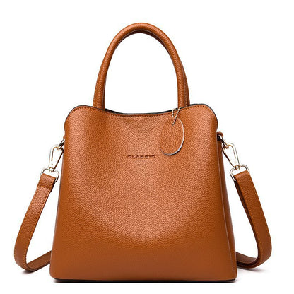 Women's Soft Leather Fashion Large Capacity Multi Handbags