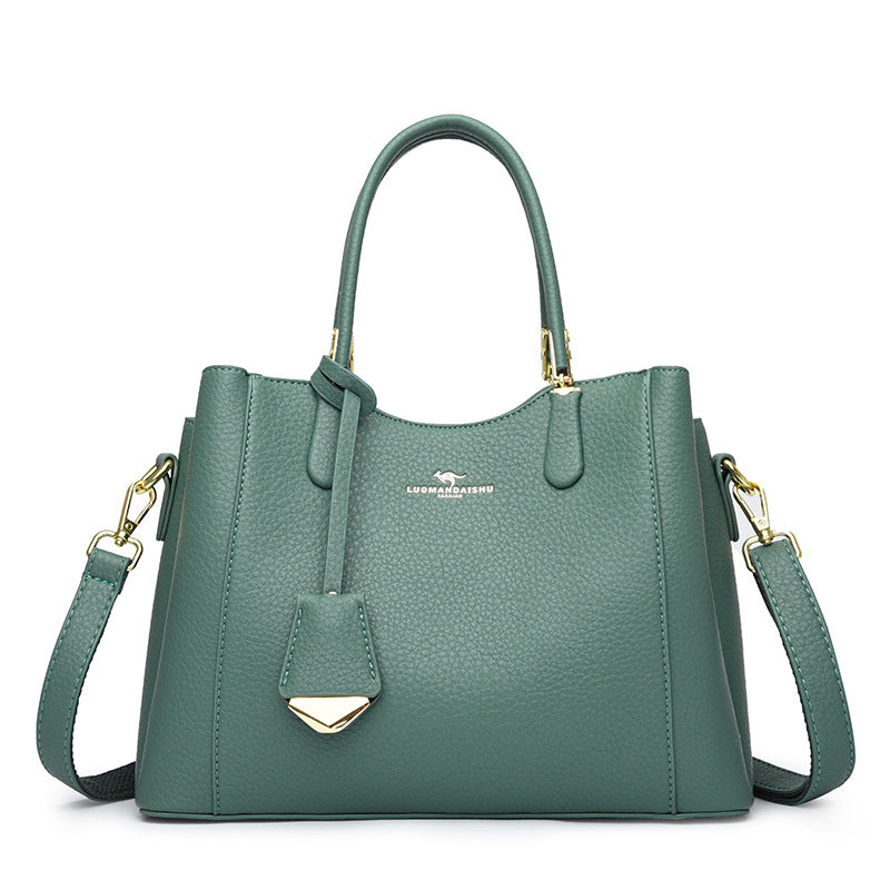 Women's Stylish Mom Fashion Soft Leather Handbags